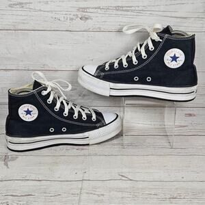 Converse All Star High Top Sneakers Kids Black US 4 Womens 6 Canvas Shoes